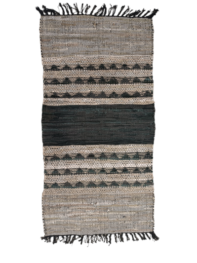 Χαλί 70Χ160 Cotton-Leather με γεωμετρικά σχέδια