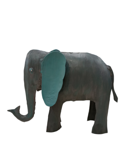Ελέφαντας μεταλλικός γκρι με μπλε λεπτομέρειες 2