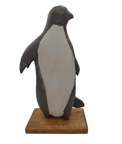 Διακοσμητικός ξύλινος πιγκουίνος
