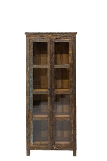 Βιτρίνα από ξύλο Teak  185x80x36