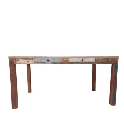 Τραπέζι με 2 συρτάρια Ακακίας colormix 180Χ90