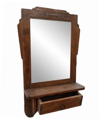 Καθρέπτης με συρτάρι vintage 1